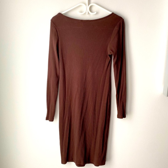 H&M Brown Midi Dress - Picture 2 of 3